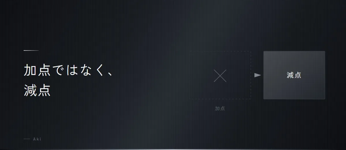 清潔感は加点ではなく、減点で決まる（図）